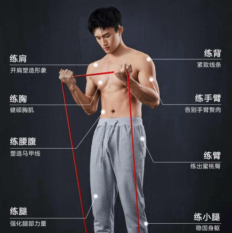 匹克弹力绳弹力带瑜伽拉力带拉力器健身阻力带男女力量训练拉力绳引体向上单杠辅助带伸展带